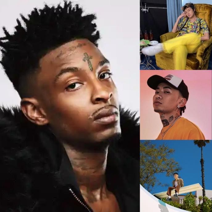 21 Savage Rich Brian Warren Hue Masiwei