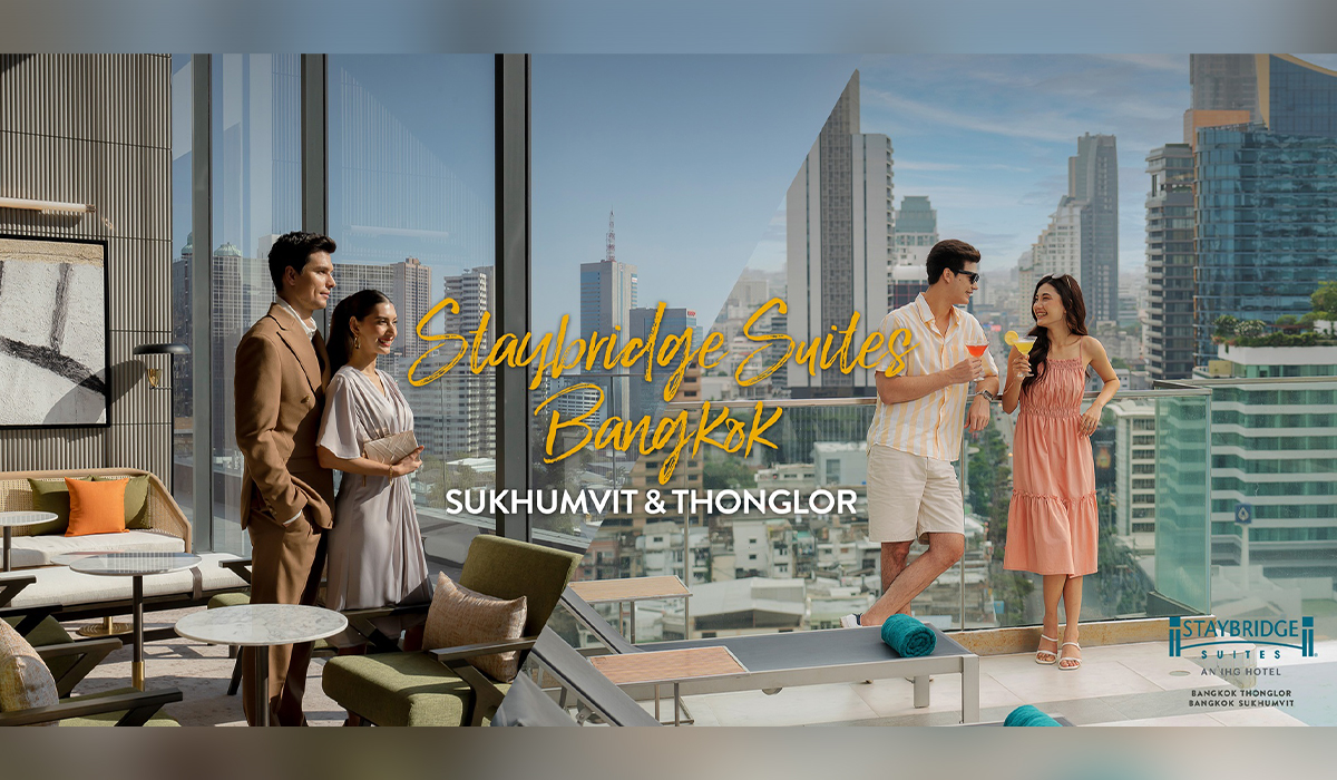 เปิดรับประสบการณ์แห่งความสุขในรูปแบบใหม่ที่โรงแรมสเตย์บริดจ์ สวีท แบงค็อก